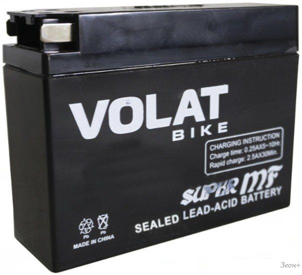 Мотоциклетный аккумулятор VOLAT YTR4A-BS MF R+ (2.5 А·ч)