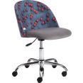 Кресло TetChair Melody Botanica 08 cherry/29 (ткань/флок, серый)