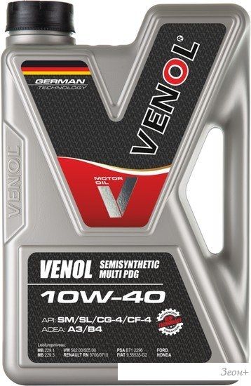 Моторное масло Venol Semisynthetic Multi PDG 10W-40 1л
