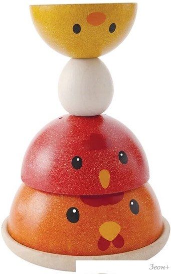 Пирамидка Plan Toys Куриное гнездо 5695