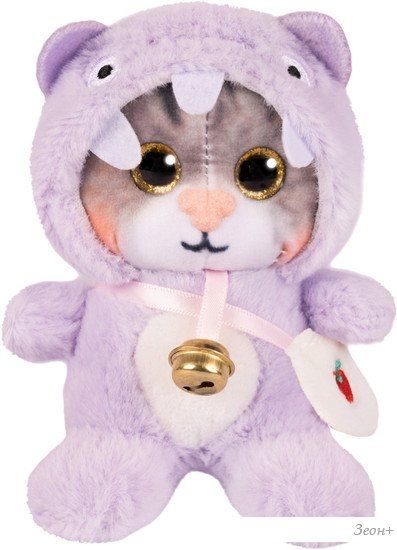 Классическая игрушка Maxitoys Котик в фиолетовом капюшоне 300523-7-2-12