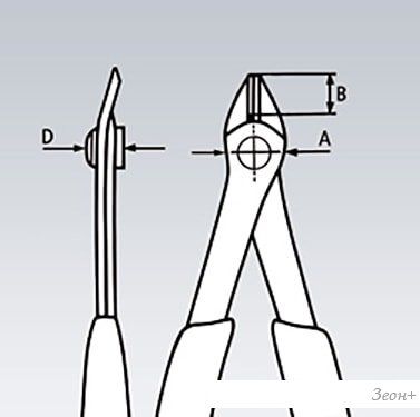 Кусачки боковые (бокорезы) Knipex 78 61 125