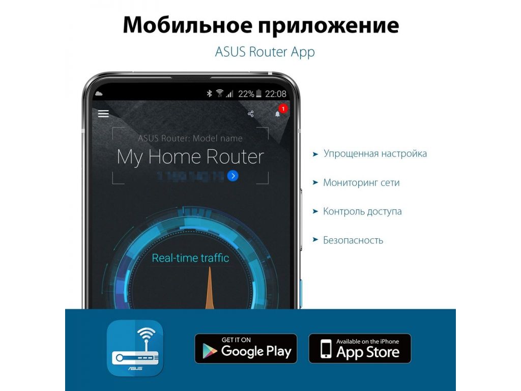 Wi-Fi роутер ASUS RT-AX52