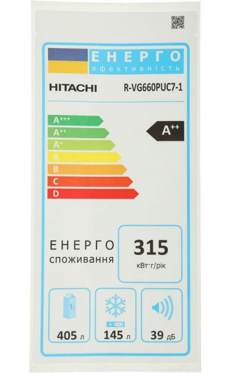 Холодильник Hitachi R-VG660PUC7-1GBK