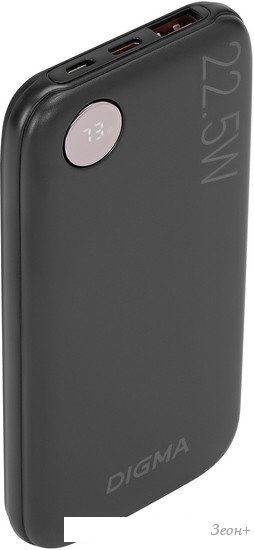 Внешний аккумулятор Digma DGPF10B 10000mAh (черный)