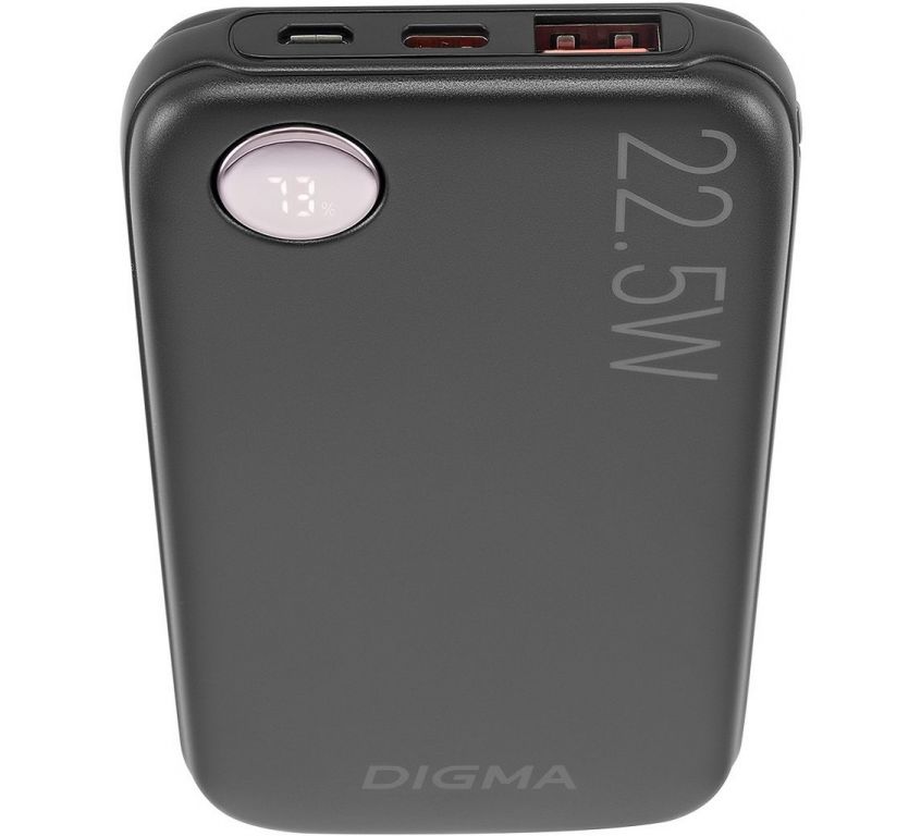 Внешний аккумулятор Digma DGPF10B 10000mAh (черный)