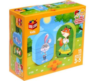 Конструктор Unicon Kids 9826971 Лиса и зайчик