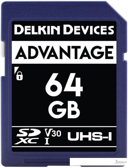 Карта памяти Delkin Devices SDXC Advantage UHS-I 64GB