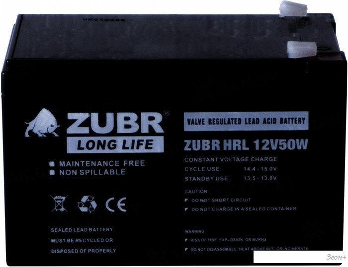 Аккумулятор для ИБП Zubr HRL 12V50W