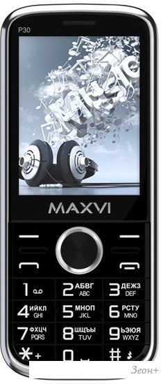 Кнопочный телефон Maxvi P30 (черный)