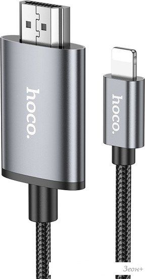 Кабель Hoco UA27 Lightning - HDMI (2 м, черный)