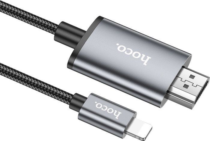 Кабель Hoco UA27 Lightning - HDMI (2 м, черный)