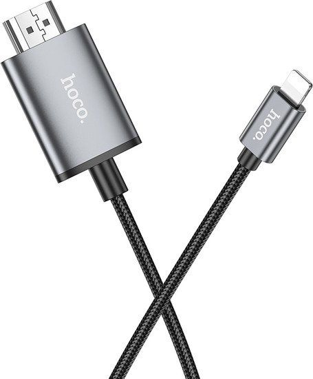Кабель Hoco UA27 Lightning - HDMI (2 м, черный)