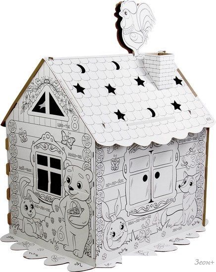 Домик-раскраска BRAUBERG Kids. Раскраска. Сказочный 880364
