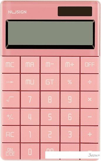 Калькулятор Deli NS041 (розовый)