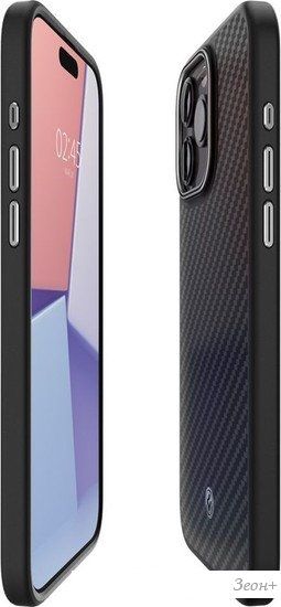 Чехол для телефона Spigen Enzo Aramid для iPhone 15 Pro ACS07045 (черный)