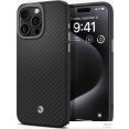 Чехол для телефона Spigen Enzo Aramid для iPhone 15 Pro Max ACS07044 (черный)
