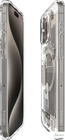 Чехол для телефона Spigen Ultra Hybrid Zero One (MagFit) для iPhone 15 Pro Max ACS07211 (серый/разноцветный)