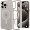Чехол для телефона Spigen Ultra Hybrid (MagFit) для iPhone 15 Pro Max ACS07210 (серый)