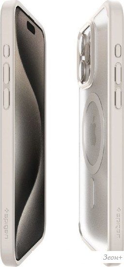 Чехол для телефона Spigen Ultra Hybrid (MagFit) для iPhone 15 Pro Max ACS07210 (серый)