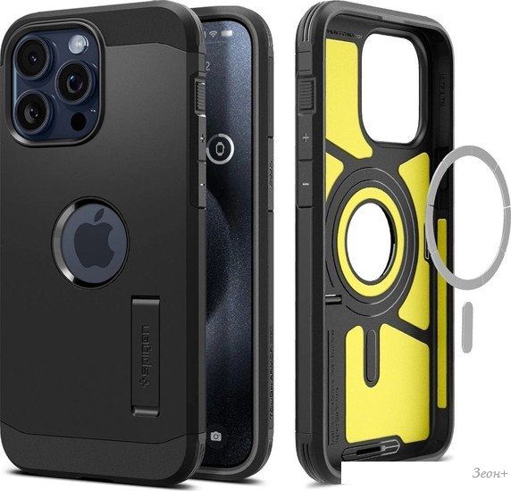 Чехол для телефона Spigen Tough Armor (MagFit) для iPhone 15 Pro Max ACS06594 (черный)