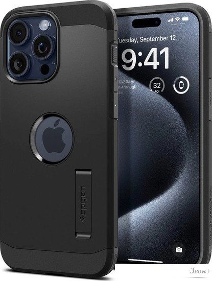 Чехол для телефона Spigen Tough Armor (MagFit) для iPhone 15 Pro Max ACS06594 (черный)