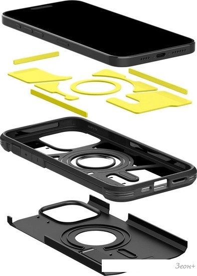 Чехол для телефона Spigen Tough Armor (MagFit) для iPhone 15 Pro Max ACS06594 (черный)