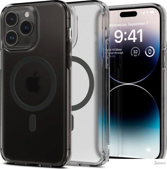 Чехол для телефона Spigen Ultra Hybrid (MagFit) для iPhone 14 Pro ACS05586 (затемненный)