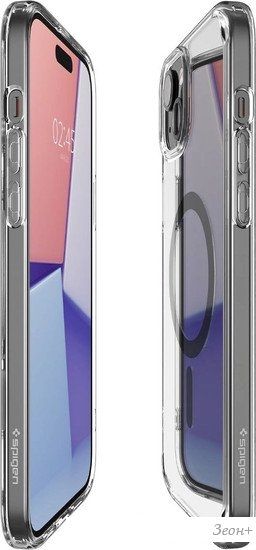 Чехол для телефона Spigen Ultra Hybrid (MagFit) для iPhone 15 ACS06804 (серый)