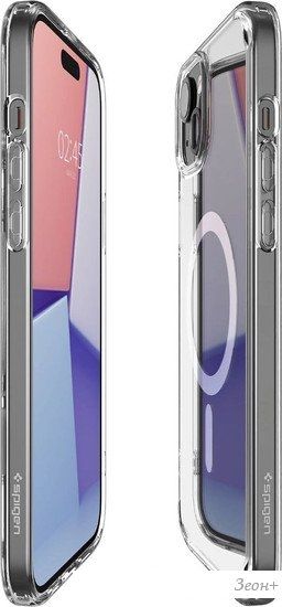 Чехол для телефона Spigen Ultra Hybrid (MagFit) для iPhone 15 ACS06802 (белый)