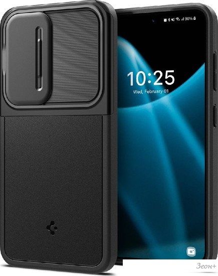 Чехол для телефона Spigen Optik Armor для Galaxy S24 ACS07363 (черный)