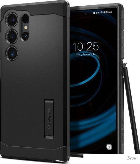 Чехол для телефона Spigen Tough Armor для Galaxy S24 Ultra ACS07300 (черный)