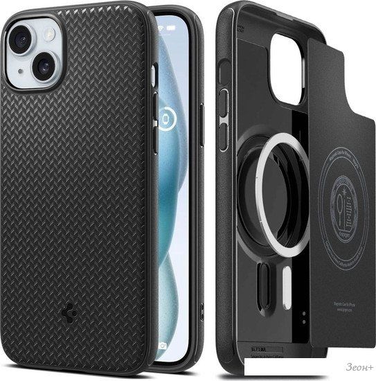 Чехол для телефона Spigen Mag Armor (MagFit) для iPhone 15 ACS06815 (черный)