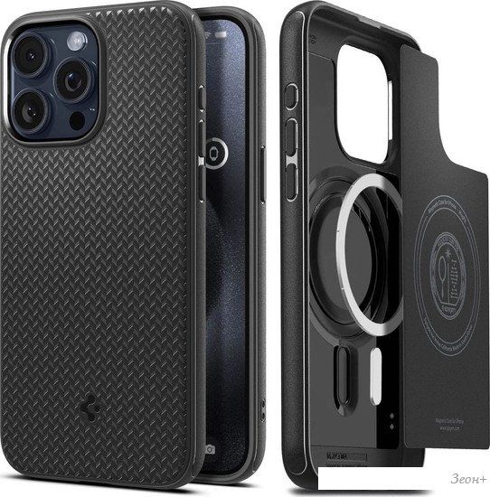 Чехол для телефона Spigen Mag Armor (MagFit) для iPhone 15 Pro Max ACS06597 (черный)