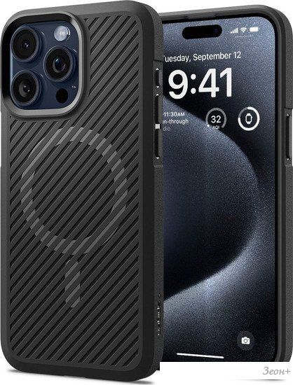 Чехол для телефона Spigen Core Armor (MagFit) для iPhone 15 Pro ACS06467 (черный)