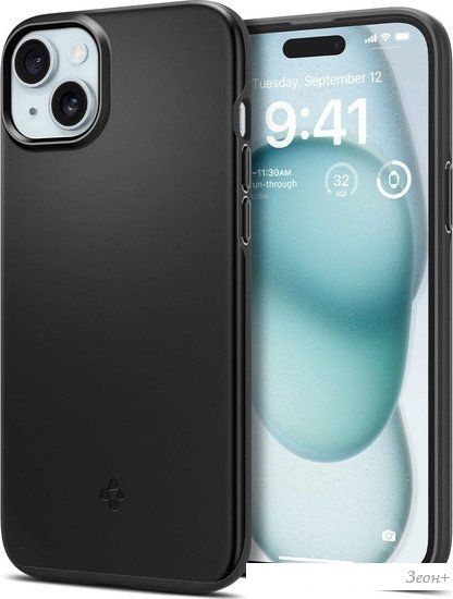 Чехол для телефона Spigen Thin Fit для iPhone 15 ACS06776 (черный)