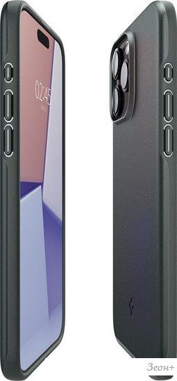 Чехол для телефона Spigen Thin Fit для iPhone 15 Pro ACS06690 (зеленый)
