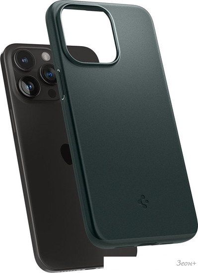 Чехол для телефона Spigen Thin Fit для iPhone 15 Pro Max ACS06548 (зеленый)