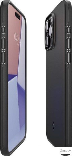 Чехол для телефона Spigen Thin Fit для iPhone 15 Pro Max ACS06544 (черный)