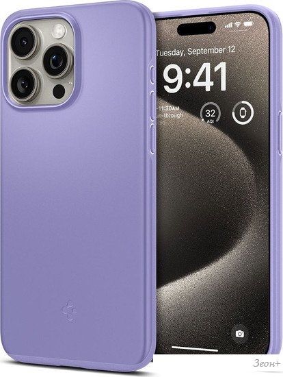 Чехол для телефона Spigen Thin Fit для iPhone 15 Pro Max ACS06549 (фиолетовый)