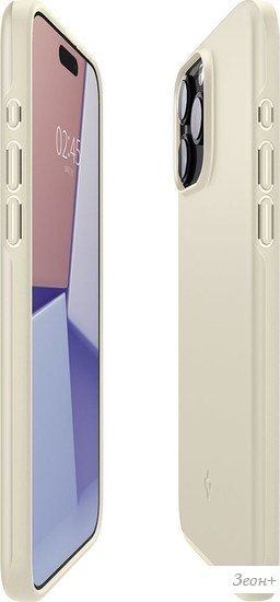 Чехол для телефона Spigen Thin Fit для iPhone 15 Pro Max ACS06551 (бежевый)