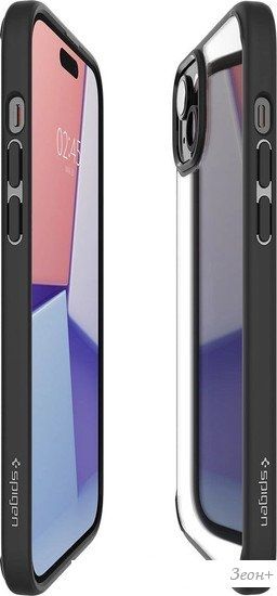 Чехол для телефона Spigen Ultra Hybrid для iPhone 15 ACS06799 (черный)