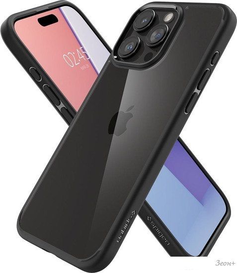 Чехол для телефона Spigen Ultra Hybrid для iPhone 15 Pro Max ACS06570 (черный)