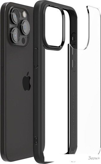Чехол для телефона Spigen Ultra Hybrid для iPhone 15 Pro Max ACS06570 (черный)