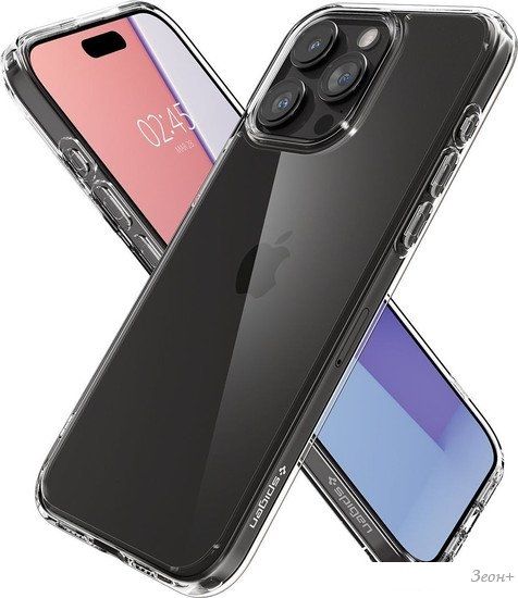 Чехол для телефона Spigen Ultra Hybrid для iPhone 15 Pro ACS06707 (прозрачный)