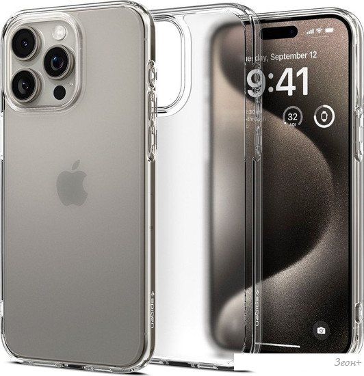 Чехол для телефона Spigen Ultra Hybrid для iPhone 15 Pro Max ACS06565 (прозрачный)
