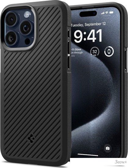 Чехол для телефона Spigen Core Armor для iPhone 15 Pro Max ACS06441 (черный)
