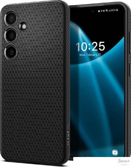 Чехол для телефона Spigen Liquid Air для Galaxy S24 Plus ACS07327 (черный)