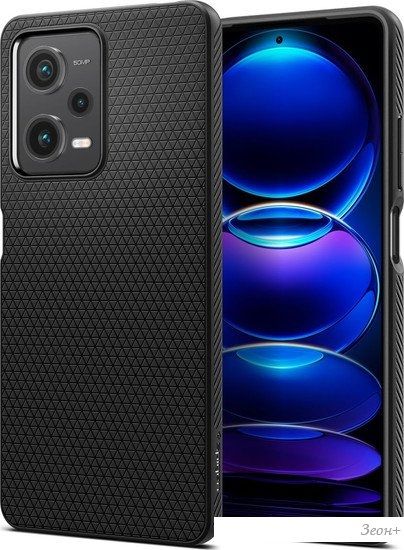 Чехол для телефона Spigen Liquid Air для Xiaomi Redmi Note 12 Pro 5G/POCO X5 Pro 5G ACS05788 (черный)