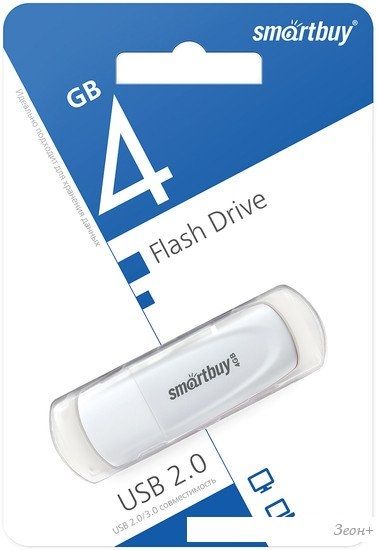 USB Flash SmartBuy Scout 4GB (белый)